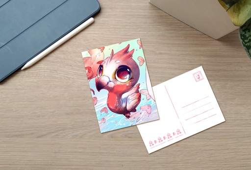 Postcard - Pink Flamingo ( limited edition)