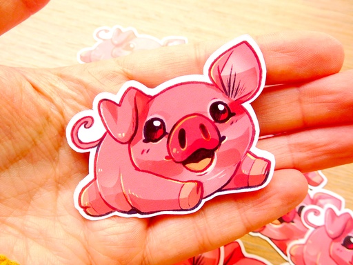 Pink Piglet - Pig - Sticker (LIMITED)