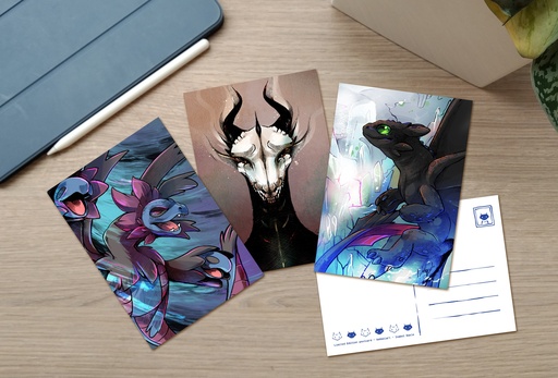 Postcard set - Shadow Dragons - Limited Edition