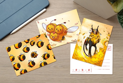 Postcard set - Honey Creatures - Limited Edition