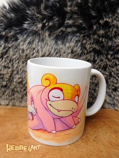 Mug Slowpoke- Pokemon fanart - Webbelart