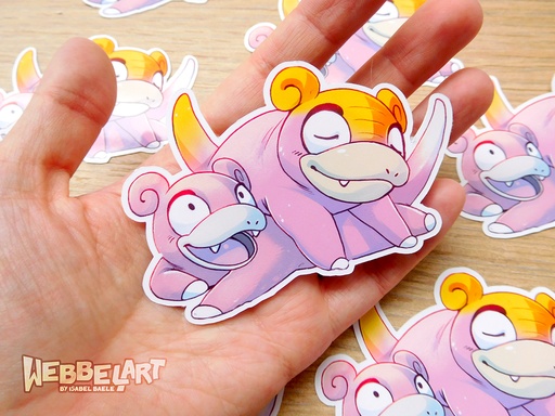 Pokemon Slowpoke sticker - fanart