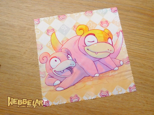 Lens cleaning cloth pokemon Slowpoke - microfiber cloth for glasses and screens - Webbelart