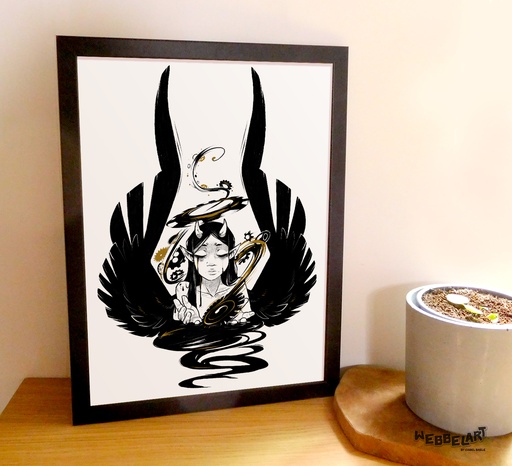 A3 Print - Fallen Angel - Lost Time - Limited Edition