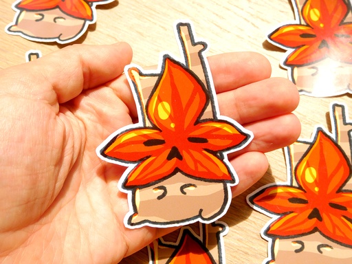 Zelda - Korok sticker - Brown Chubby