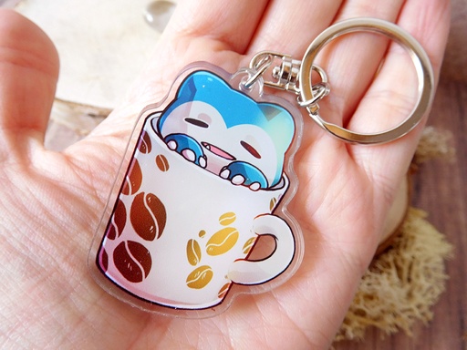 Pokemon Coffee Snorlax - Acrylic keychain