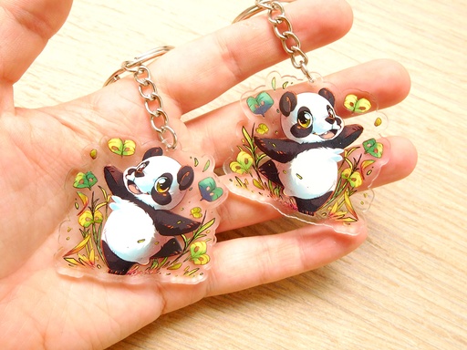 Dancing Panda - Acrylic keychain